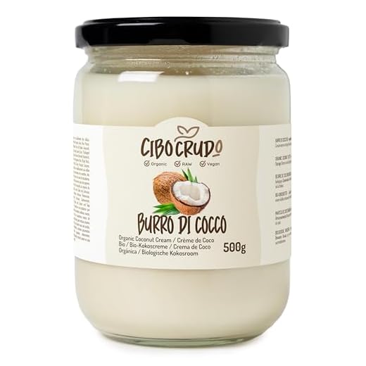Crema di Cocco Biologica - 500ml. Burro di Cocco Alimentare Estratto a Freddo da Cocco Bio Senza Zucchero. Ideale per Cucina Vegana Dolci al Cocco e Torte. Non Spalmabile. Coconut Butter Raw.