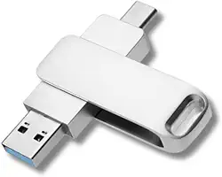 Pen drive duplo USB C de 64 GB, velocidade até 150 MBs 2 em 1 USB3.0 tipo-C para Smartphones USB-C Android, iPhone 15/16, MacBook, iPad e Computadores - Hotdeal