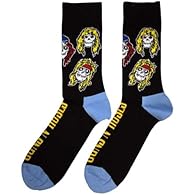 Rock Off officially licensed product High quality 86% cotton, 12% polyamide, 2% elastane unisex ankle socks Premium quality, colourful, all-over pattern cotton rich woven socks K Size 7 - 11 EU 40 - 45 US Size 7.5 - 11.8 Guaranteed to stand out in th...