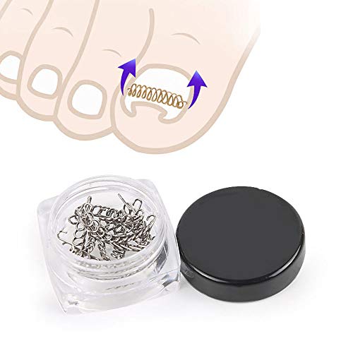 ASEDRF 12Pcs/Box Ingrown Toenail Correction Wire Fixer 6 Sizes Ingrown Toe Corrector Pedicure Treatment Foot Care Tool,2boxs