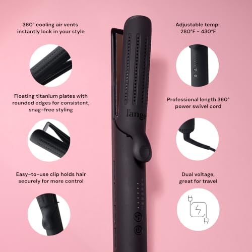 L’Ange Hair Le Duo Standard 360° Airflow Styler | Curl & Straighten with One Tool | 3.5" Snag-Free Titanium Plates | Cooling Air Vents to Set Curls | Adjustable Temp & Auto Shut-Off | Black - image 3