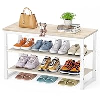 SIMPDIY 3 Tier Shoe Bench Shoe Rack
