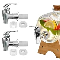 Zapfhahn für Getränkespender, 2 Stück, Wasserspender Ersatz Zapfhahn, Kompensator Zapfhahn, mehrfarbig, Für Kalte Und Heiße Getränke Kaffee Saft Water Dispenser Faucet