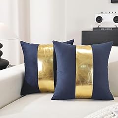 Striped Gold Navy Blue