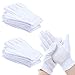 Price comparison product image PERFETSELL 12 Pairs White Gloves Cotton Gloves Soft and Resuable White Works Glove Waiters Serving Glove for Coin Jewelry Silver Inspection/Hand Moisturizing