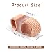 4pcs Toe Separators, Gel Correct Toes Toe Spacers with 2 Loops Breathable Hammertoes Straightener for Overlapping Toes Corrector Elastic Toe Aligners for Women Men