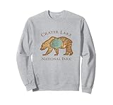 Photo Gallery crater lake national park grizzly bear - mappa aerea vintage felpa Photo Gallery crater lake national park grizzly bear - mappa aerea vintage felpa