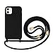 Produktbild CIUJOY Handykette Hülle für iPhone 11Necklace Hülle mit Kordel zum Umhängen Silikon Handy Schutzhülle mit Band - Schnur mit Case zum umhängen schwarz