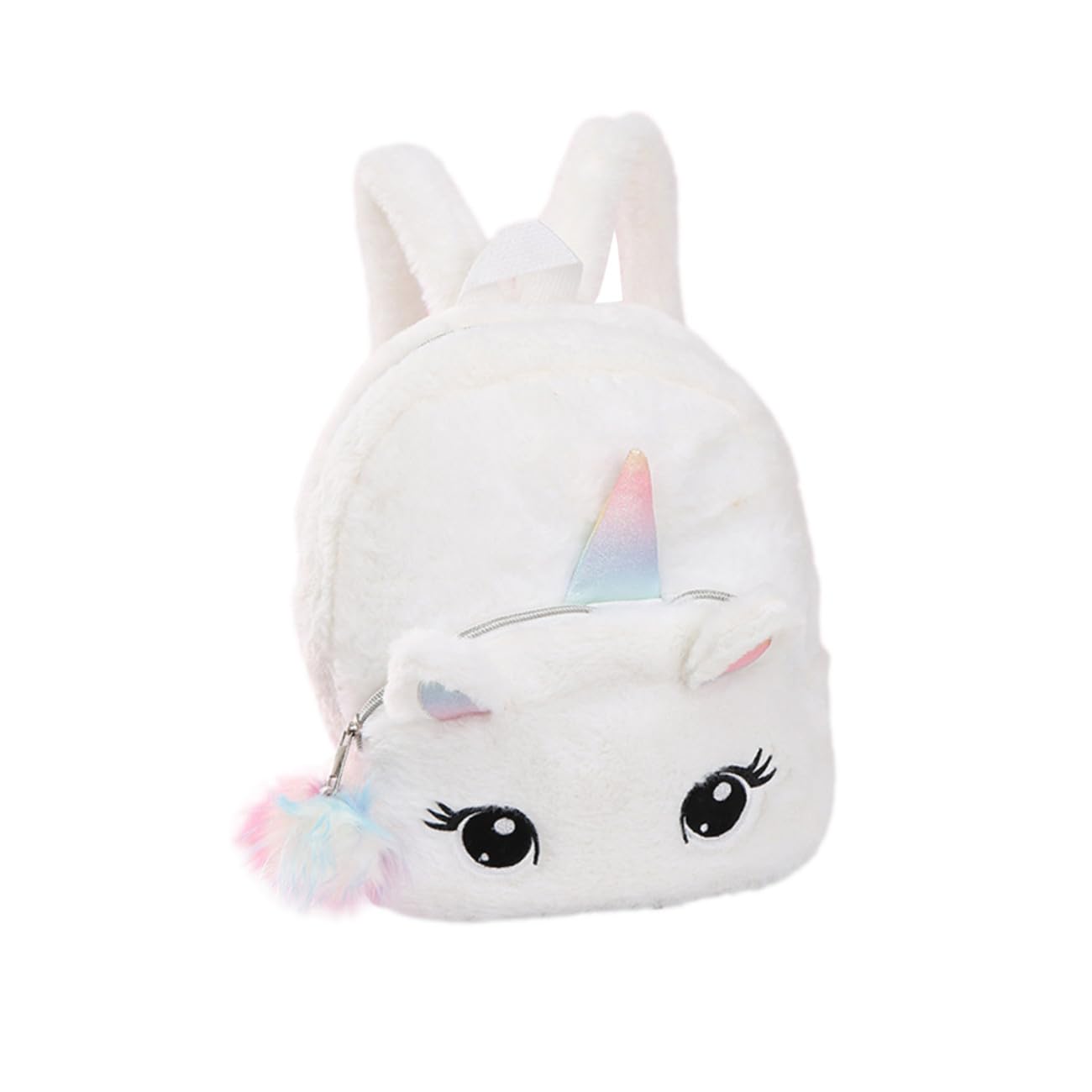 SHERCHPRY 2pièces à Garçon Fille Licorne Peluche Scolaire Créatif Et Pratique Pour Voyage Et Sorties Blanc