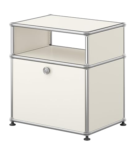 ROYAINROLLY Modern Storage Cabinet, Modular Metal Sideboard, Versatile Steel Office Credenza & Lowboard for Living Room, Kitchen, Home Office