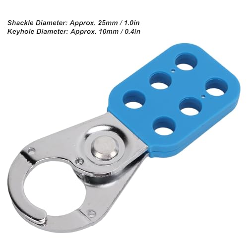 Image of Lock Out Tag Out Hasp, Safety Hasp Lock High Security Six Holes High Strength Anti Rust Lockout Tagout Safety Hasp for Home Industry