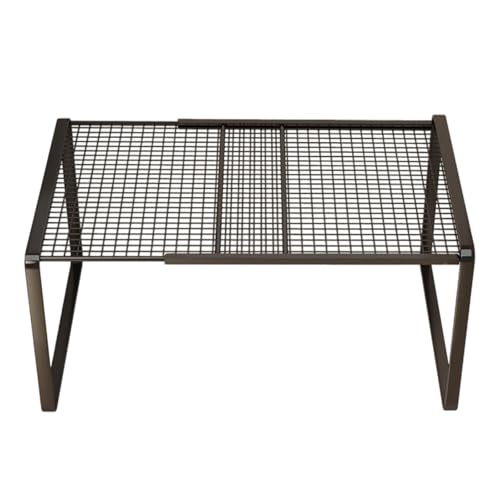 Generisch Organizador de armario extensible y apilable – Separadores de metal y estantes extraíbles para zapatero, cocina y baño – Estantería que ahorra espacio para el hogar, estudiantes, oficina y