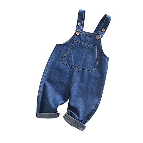 ACMEDE Baby Jungen Mädchen Denim Jumpsuit Ärmellose mit einer großen...