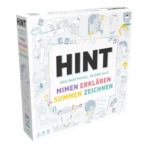 Asmodee, Hint (Refresh 2025), Studio Bezzerwizzer, Jeu de fête, 4 Joueurs, 15 Ans et Plus, 30 Minutes, Allemand