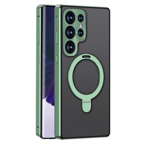 Coque Samsung S22 Ultra MagSafe avec béquille invisible et dos en verre trempé
