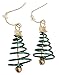 Produktbild HOVUK® Weihnachts-Ohrringe mit Spiralbaum und Nussglocke, aus Metall, mit weichen Stoppern, mehrfarbig, für Mädchen und Damen, 3 Jahre