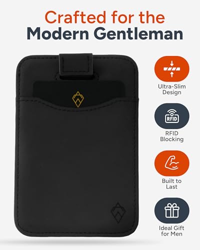 AKIELO RFID Blocking Card Holder with Money Clip and Gift Box – Compact and Slim Wallet – Minimalist Card Wallet (Charlie - Black Clip Edition) - Image 7