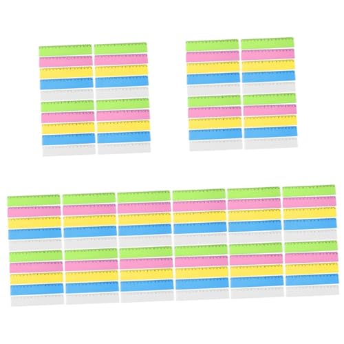 Règles colorées en plastique HOMSFOU pour classe | Lot de 25 pièces