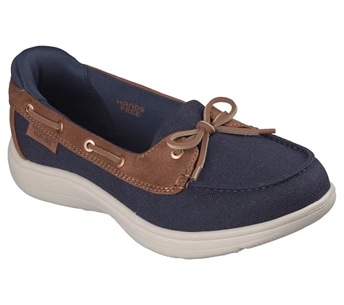 Skechers Women's Hands Free Slip-ins On-The-Go Flex Radiant Scooped Boat Shoe, Navy, 5 - image 3
