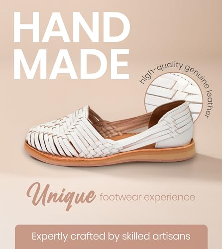 Image of Macarena Collection Womens Shoes Leather Sandals for Women | Huarache Handmade Mexican Sandals | Comfortable & Stylish Womens Sandals 4150