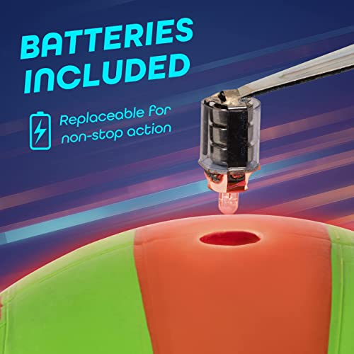 Glowcity Glow In The Dark Volleyball - Light Up Volleyballs For Kids, Teens And Adults With 2 Led Lights And Pre-Installed Batteries - Official Size And Weight﻿ #TOP3