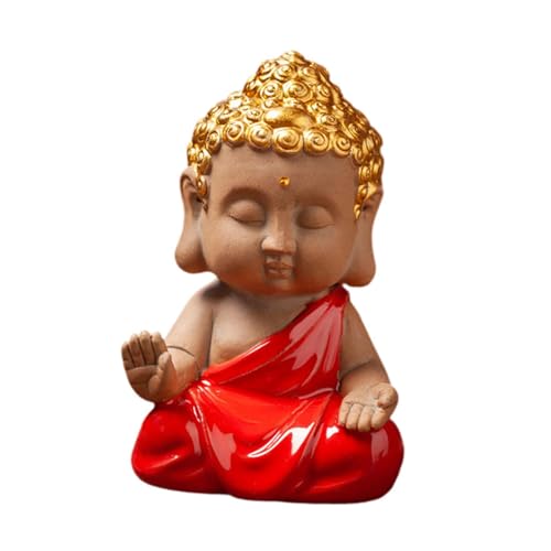 Gcljlmy Statua Buddha Statua Decorativa Ornamento Figura Decorativa Statua Statua Decorazione Scultura Decorativa per Ufficio, Albergo, Casa, Auto, Stile c