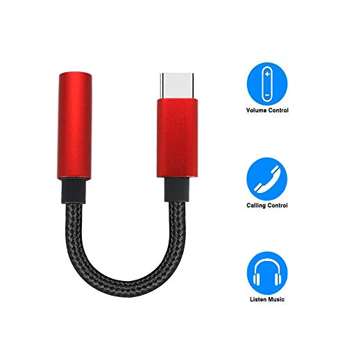 USB C Headphone Jack Adapter. Type C to 3.5mm Female Aux Audio Cable for Google Pixel 2 XL, Samsung, Essential, Huawei, Moto, OnePlus, HTC, Xiaomi etc.
