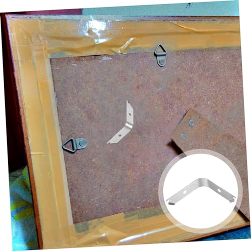 Image of 50Pcs Spring Clips for Picture Frames Invisible Fixation Durable Photo Hanging Hardware Easy Install for Wall Art and Crafts
