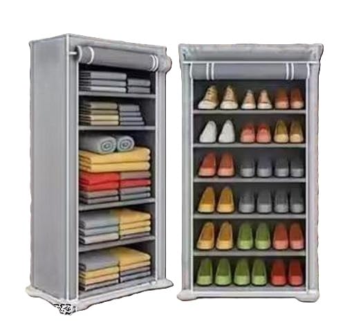 Efficient footLooks Cabinet Designed with Shelves for Organized and Neat Storage Gray-image-15