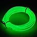 TDLTEK Sound Activated Neon Glowing Strobing Electroluminescent Wire /El Wire , Green 9ft