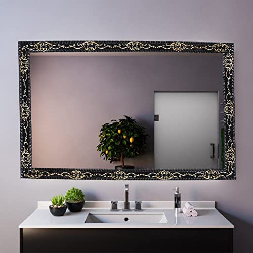 Gaahing Flexible Wandverkleidung, abziehen und aufkleben, selbstklebendes Design, Zierleiste für Schrank, Spiegelrahmen, Wandkante, Heimdekoration, 5 m x 36 mm