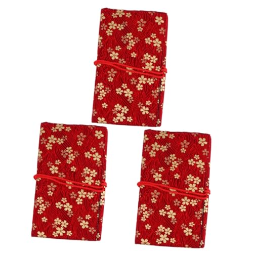 3 Pezzi Cherry Makeup Bag Organizer 6 Scomparti Set Porta Cosmetici Borsa Per Multi-scomparto