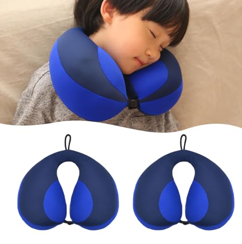 Image of MOOB Kids Travel Pillow, Kids Head Neck & Chin Support U Shape Pillows, Travel Sleeping Essentials, Perfect for Car Airplane
