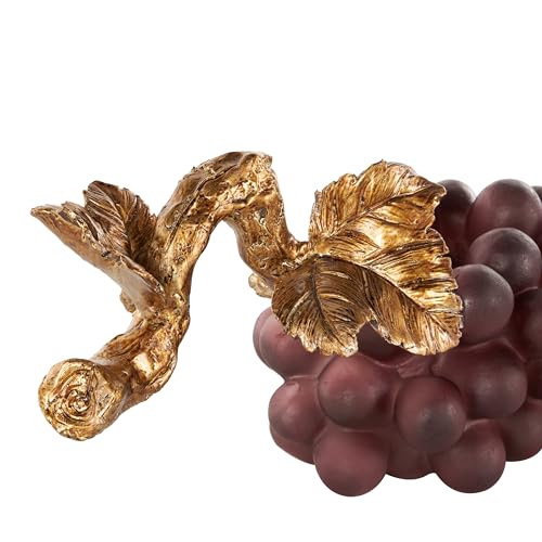 Estatua decorativa de uvas púrpuras de 14 x 5 x 6 pulgadas miniatura 5