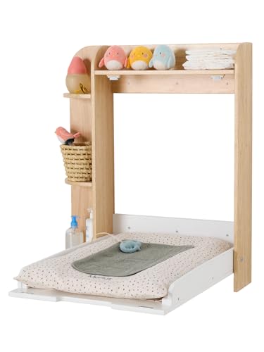 VERTBAUDET Table à langer murale avec rangement bois TU