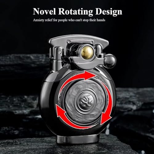 Bsdurable Vintage lighters, Reusable Trench Cool lighters, Suitable for Birthday Gifts for Men's Fathers and Husbands (Free of Butane Gas) - Image 3