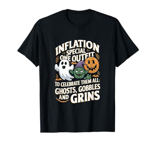 Inflación Divertido Disfraz de Halloween Acción de Gracias Navidad Camiseta