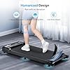 Tapis de Course Portable pour la Maison et Le Bureau, Walking Pad Électrique Moteur 2.5 HP Tapis Roulant 6km/h avec Télécommande, Écran LCD,Capacité 120 KG (Noir)