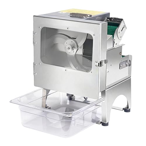 Máquina automática para cortar vegetales con cinta transportadora