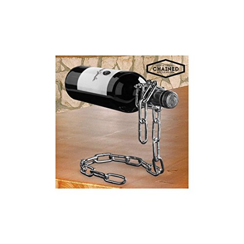 Summum Sommelier Weinflaschenhalter,Kette, Metall, Schwarz, 14,5 x 21 x 21...