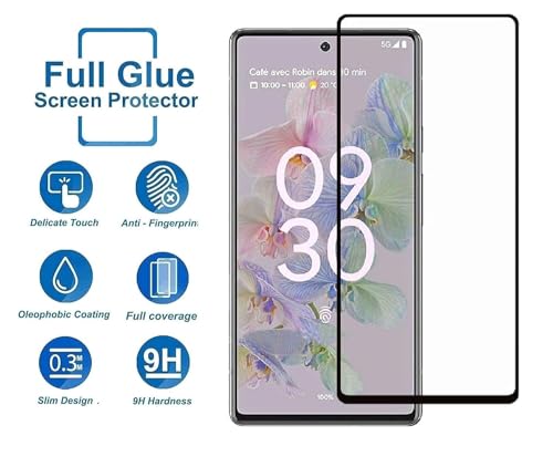 Image of DD SON Premium HD+ Tempered Glass Screen Protector Guard Compatible For Google Pixel 6A / Pixel 7A | Edge to Edge Coverage With Easy installation kit for Smartphone