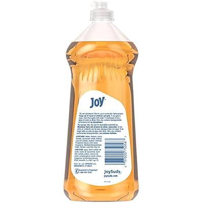 JOY Ultra Dishwashing Liquid, Orange Scent, 10 Count, 30 Ounce Bottles