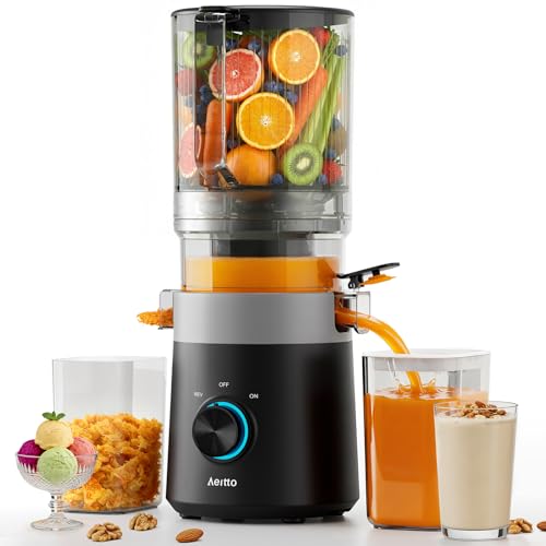 Aeitto 3-in-1 Cold Press Juicer