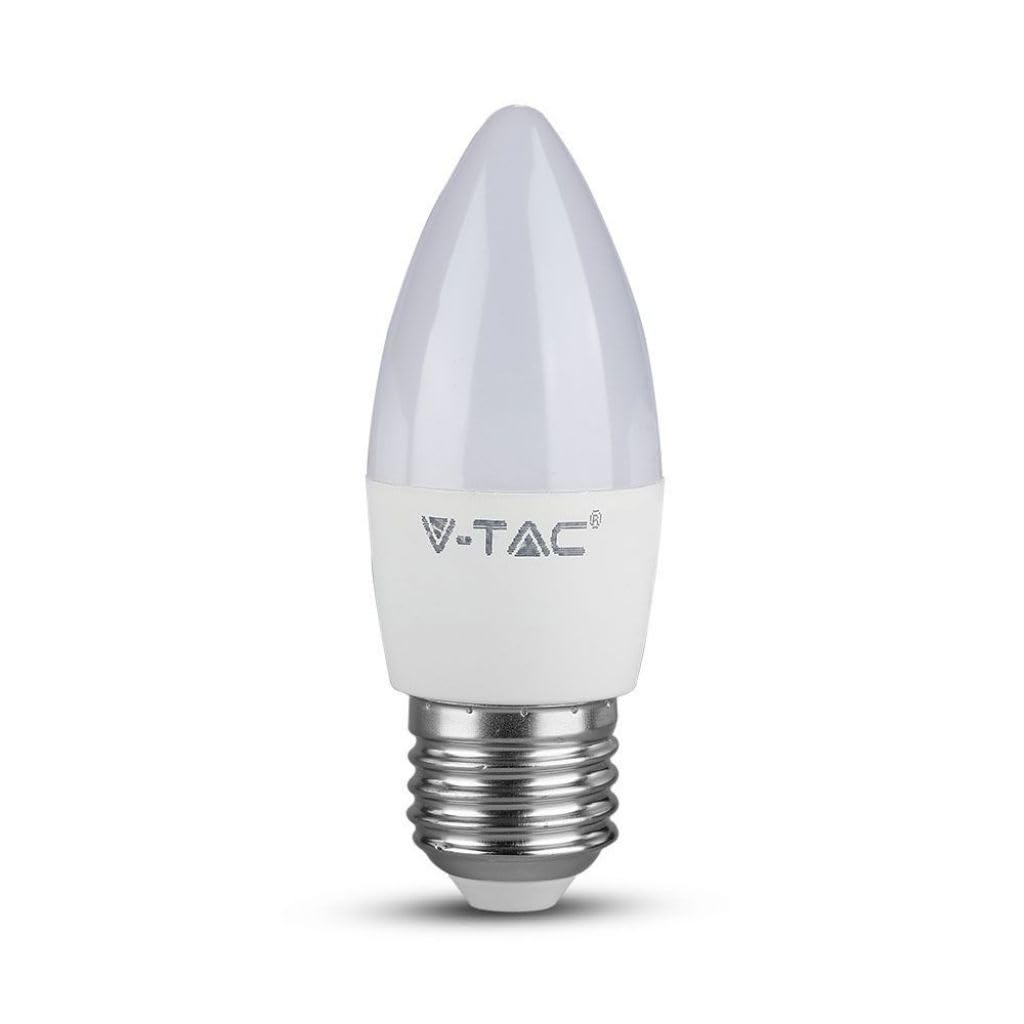 V-Tac White Vt-1821 Led Bulb E27 5.5W Candle 4000K