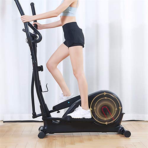 Image of Compact Elliptical Machines for Home Use with Heart Rate Monitor Magnetic Flywheel Elliptical Trainer Indoor Exercise Machine Smooth Quiet Home Gym Equipment Elliptical Cardio Machine