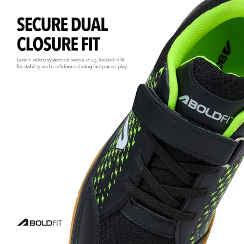 Image of Boldfit Badminton Shoes for Boys & Girls Unisex Boy Shoes for Shuttle Shoes for Girls Shoes for Kids Non Marking Kids Shoes for Match Sports Shoes for Kids Boys & Girl Shoes for Badminton