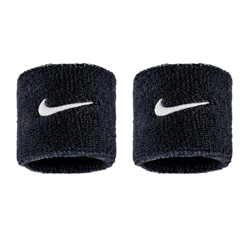 Image of NIKE Premier Swoosh Singlewide Wristbands -Soft, Moisture-Wicking (1 Pair, 2.5 inch Wide)