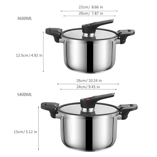 Olla a presión de acero inoxidable capacidad 14.4 L miniatura 3