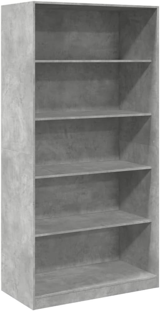 vidaXL Kleiderschrank Betongrau 100x50x200 cm Holzwerkstoff