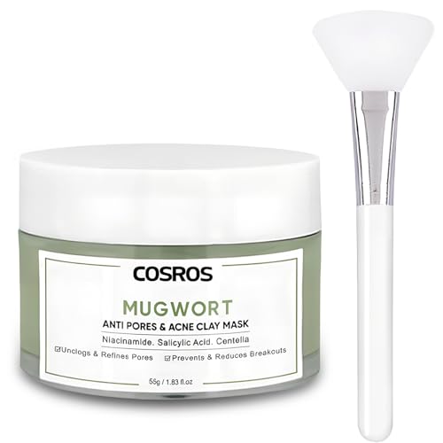 Green Tea Clay Mask, Blackhead Removedor Poreless Cleansing Mascarilla Facial Té Verde Deep Cleanse Mask, Mascarilla Desintoxicante de Té verde, para Limpieza Profunda, Rreducción de Acné